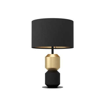 Veioza, lampa de masa design modern Laurignano negru, auriu