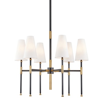 Candelabru LUX design clasic BOWERY bronz antichizat, cu 6 surse de lumina