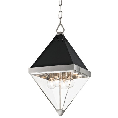 Pendul LUX design modern COLTRANE small, nichel lustruit