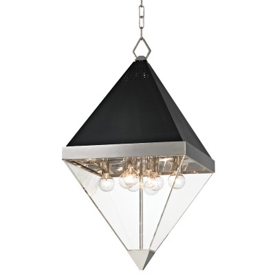 Pendul LUX design modern COLTRANE big, nichel lustruit