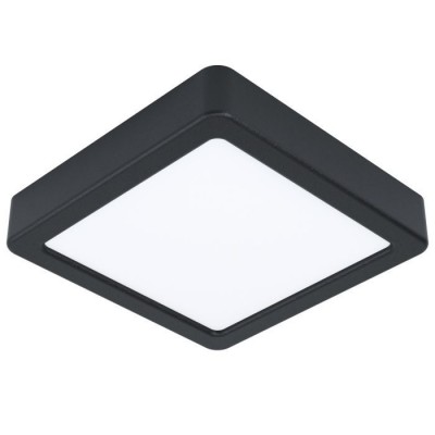 Plafoniera LED design modern IP44 Fueva 5 negru 16x16cm