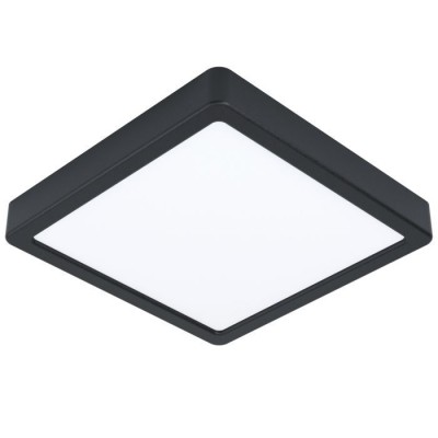 Plafoniera LED design modern Fueva 5 negru 21x21cm