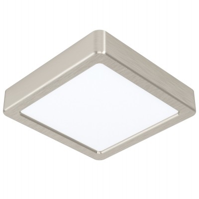 Plafoniera LED design modern Fueva 5 nichel mat 16x16cm