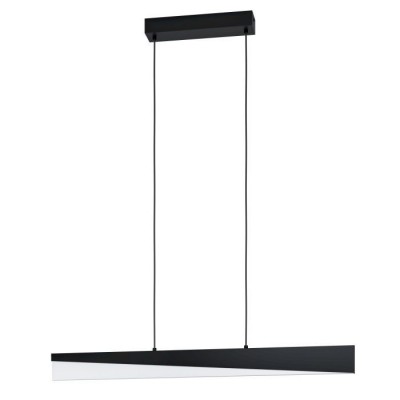 Lustra LED suspendata design modern Isidro negru