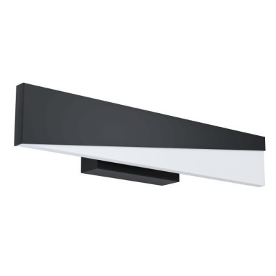 Aplica LED de perete design modern Isidro negru 39,5cm