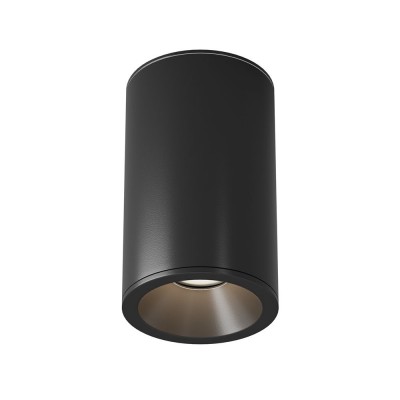 Spot aplicat design modern Zoom negru 6,5cm