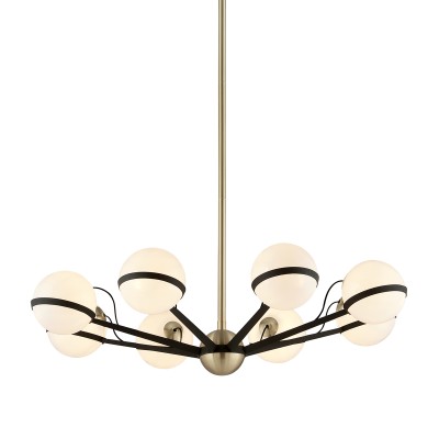 Candelabru design contemporan ACE, cu 8 surse de lumina