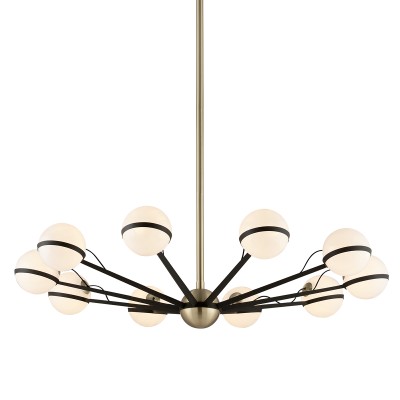 Candelabru design contemporan ACE, cu 10 surse de lumina