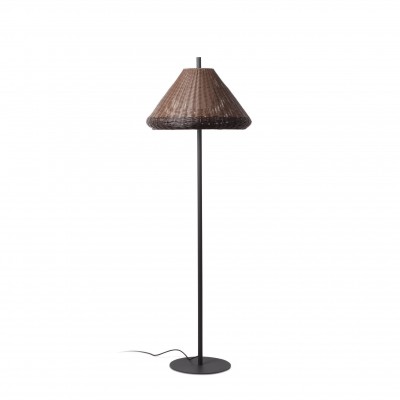 Lampa de podea iluminat exterior decorativ SAIGON 195/W70 gri/maro