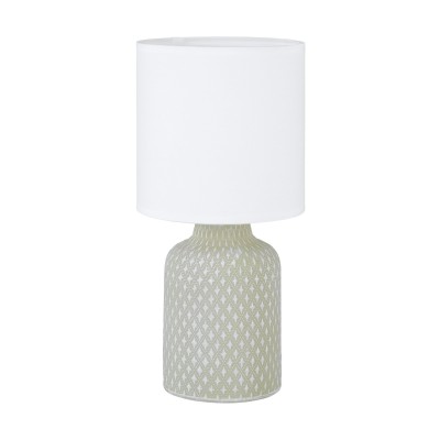 Veioza, lampa de masa design modern Bellariva gri, alb