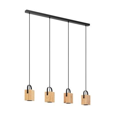 Lustra suspendata design modern Ayles negru, maro