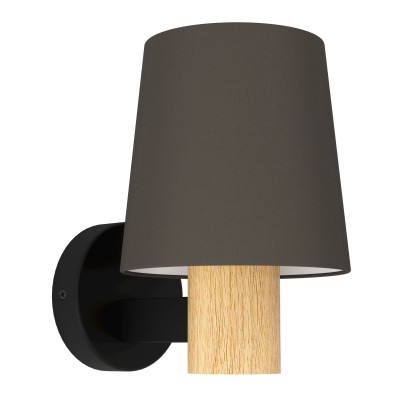 Aplica de perete design modern Edale negru, maro