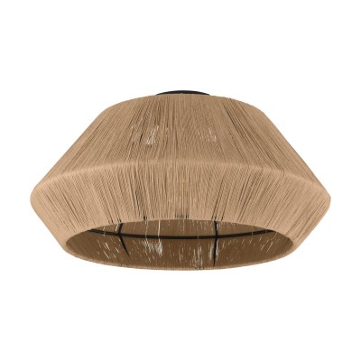 Plafoniera design modern Alderney negru, natur