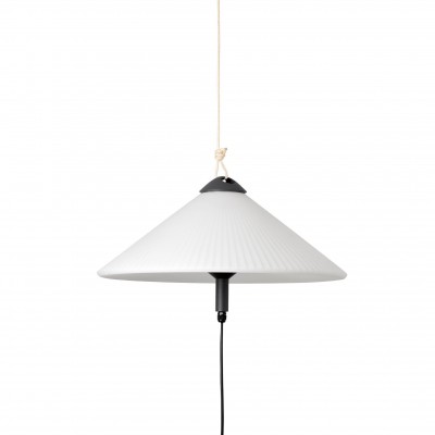 Lampa portabila iluminat exterior decorativ SAIGON cone R55 gri/alb