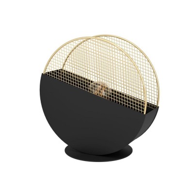 Veioza, lampa de masa design modern Mumbles negru, auriu