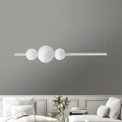 Lustra LED dimabila design modern SANDRA 3 WH