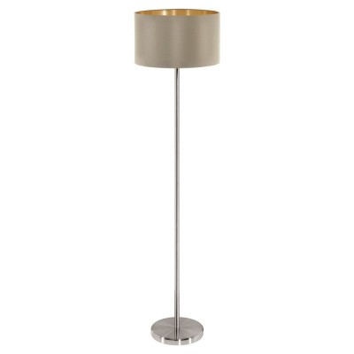 Lampadar design modern MASERLO taupe/auriu