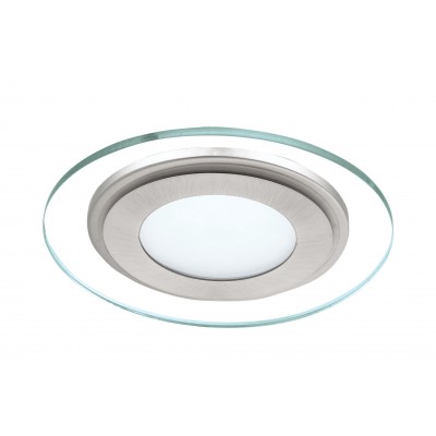 Spot LED incastrabil design modern Pineda 1 alb, nichel mat 14,5cm