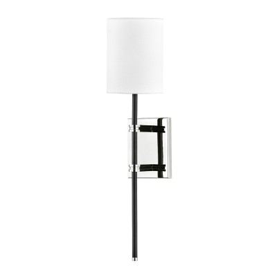 Aplica de perete design modern DENISE nichel lucios, negru 