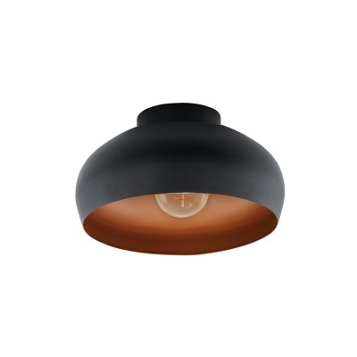 Plafoniera design modern Mogano 2 negru, cupru