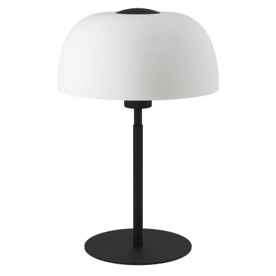 Veioza, lampa de masa design modern Solo 2 negru, alb