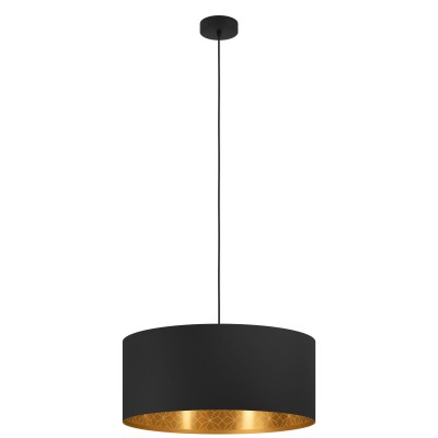 Pendul design modern Zaragoza negru, auriu 53cm