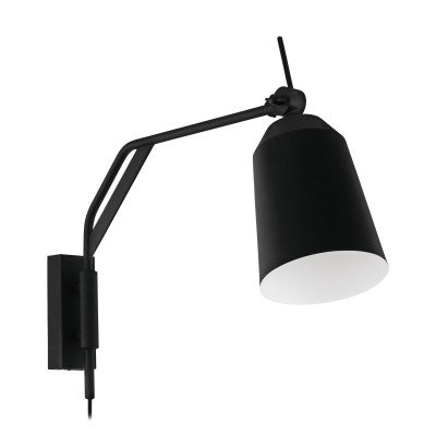 Aplica de perete design modern Loreto negru, alb