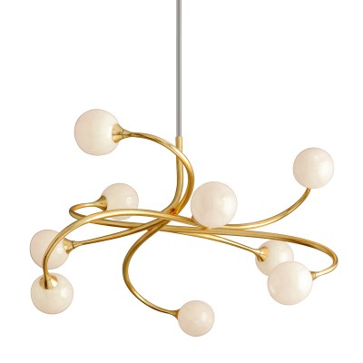 Candelabru LUX, realizat manual, design modern, SIGNATURE cu 9 surse de lumina