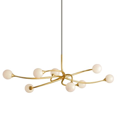 Candelabru LUX, realizat manual, design modern, SIGNATURE cu 8 surse de lumina