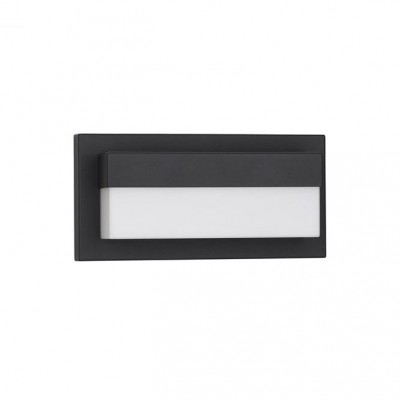 Aplica LED pentru exterior design modern IP65 Leto negru 29cm
