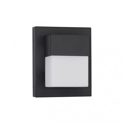 Aplica LED pentru exterior design modern IP65 Leto negru 14,5cm