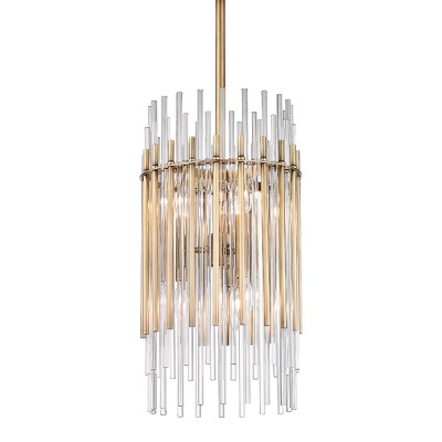 Lustra suspendata LUX, design elegant, WALLIS alama antichizata, cu 6 surse de lumina