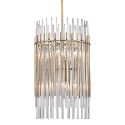 Lustra suspendata LUX, design elegant, WALLIS alama antichizata, cu 8 surse de lumina