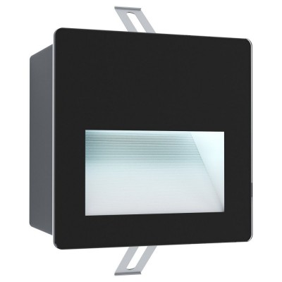 Spot LED incastrabil pentru exterior design modern IP65 Aracena negru 14x14cm