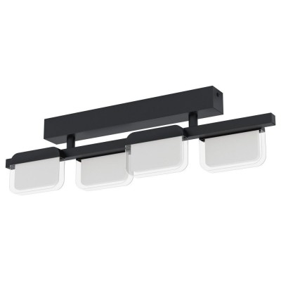 Plafoniera LED dimabila design modern Ervidel negru