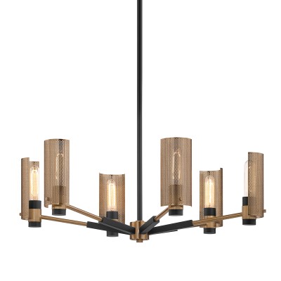 Candelabru design modern PILSEN cu 6 surse de lumina