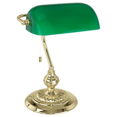 Veioza, lampa de masa design clasic Banker alama, verde