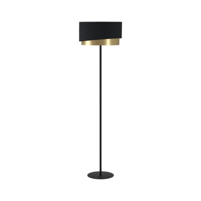 Lampadar design modern Manderline negru, alama