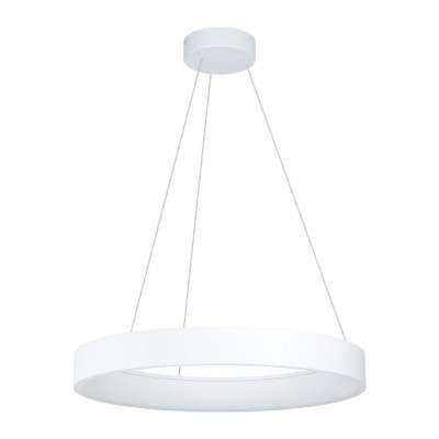 Lustra LED dimabila design modern Campo Rosso alb