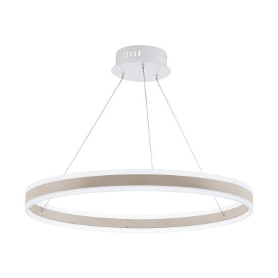 Lustra LED dimabila design modern Tonarella champagne 80cm