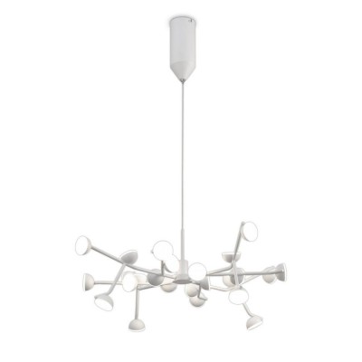 Lustra LED design modern ADN alb Medium