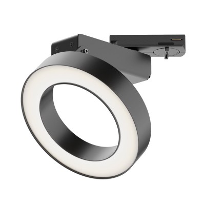 Spot LED, accesoriu pentru sinele monofazate Unity, Rim negru 4000K