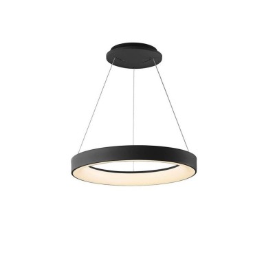 Lustra LED inteligenta design circular NISEKO II Black 38cm