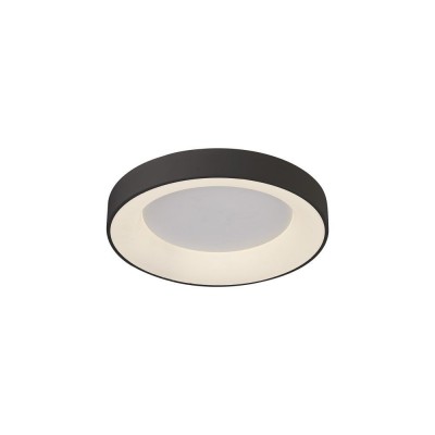 Plafoniera LED inteligenta design circular NISEKO II Black 38cm
