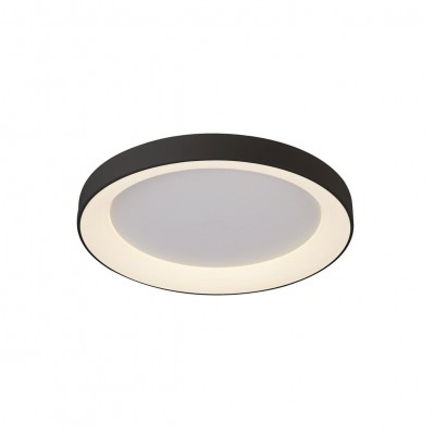 Plafoniera LED inteligenta design circular NISEKO II Black 50cm