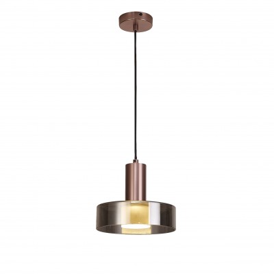 Lustra, Pendul design modern Gin auriu-roze