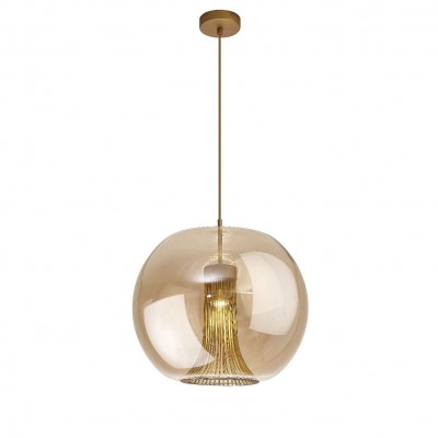 Lustra, Pendul design modern KRISS auriu/ bronz