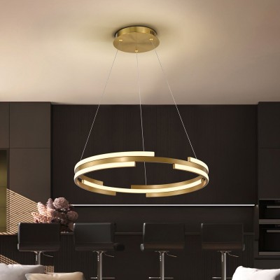 Lustra LED moderna design circular Ciclos aurie