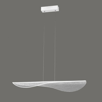 Lustra suspendata LED dimabil design deosebit Bianca