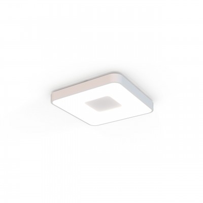 Plafoniera LED Smart dimabila cu telecomanda COIN 34x34cm alba